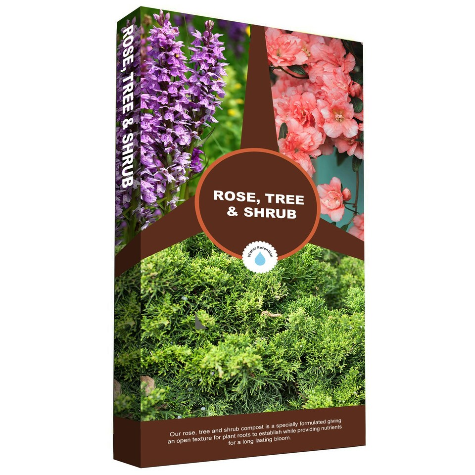 image 1 of 1 Bag 60L Rose Tree & Shrub Small Large Gardening Planting Soil For Indoor & Outdoor