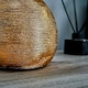 image 3 of ValueLights Modern Metallic Copper Effect Ceramic Table Lamp With Cream Shade
