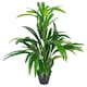 image 1 of 65cm Leaf Design UK Realistic Large Artificial Foliage Plant with Pot | Green | 2ft
