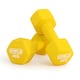 image 2 of Pair of 4kg Hex Anti Roll Neoprene Non Slip Hand Dumbbells Workout Weights