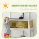 image 4 of PawHut Wooden Tortoise House with Storage Shelf, Clear Observation Windows