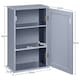 image 3 of Yaheetech Wall Mounted Cabinet with 3 Tiers Grey Grey