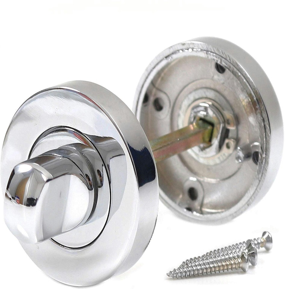 Golden Grace Toilet Door Thumb Twist in Polished Chrome Finish Chrome