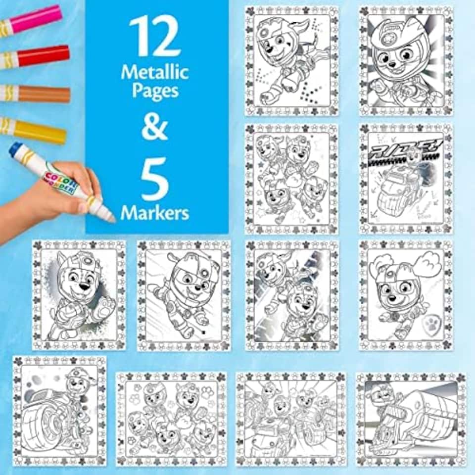image 1 of Crayola Paw Patrol Color Wonder Metallic Colouring Set