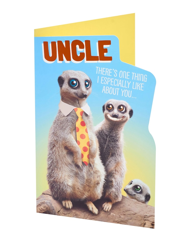 image 1 of Uncle Birthday Card - Meerkats