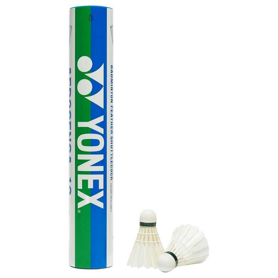 image 1 of ND Sports Yonex Men's Aero Sensa-20 Goose Feather Badminton Shuttlecocks (Pack of 12) -White, Medium, 12 Pack, K-REY-YX020