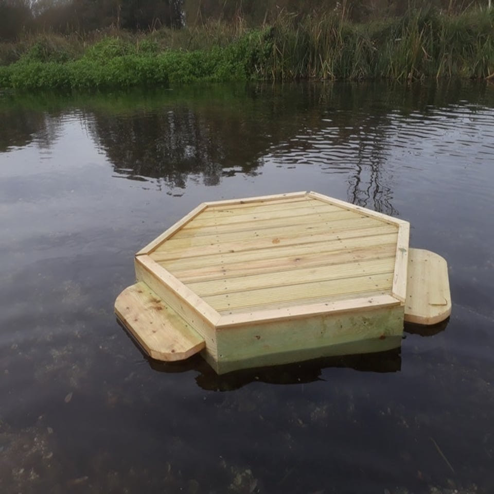 image 1 of Small Hexagonal Duck Float - L80 x W80 cm Brown | One Size
