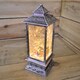 image 10 of 27cm Glitter Water Spinner Lantern - Warm White LED - Christmas Tree