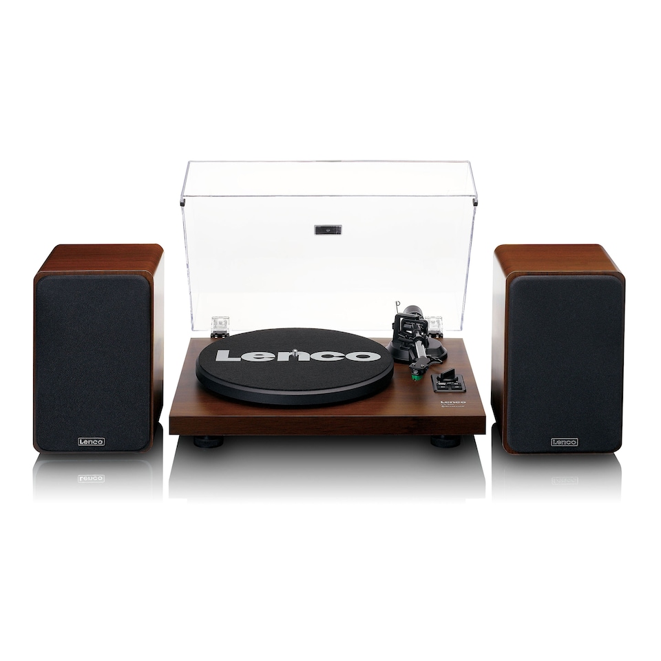image 1 of LENCO LS-600WA - Record player with built-in amplifier and Bluetooth plus 2 external speakers
