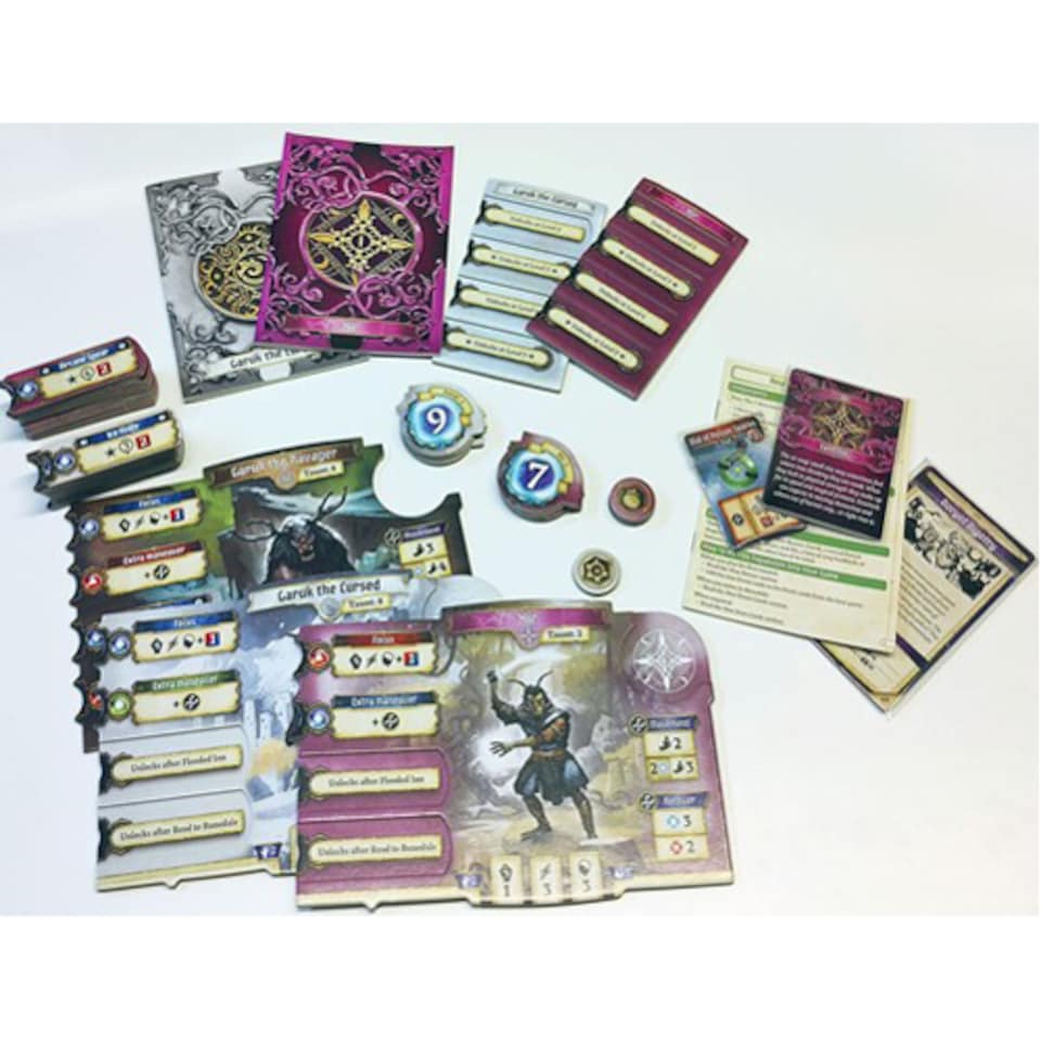 Agemonia Board Game: New Heroes Xir And Garuk Expansion