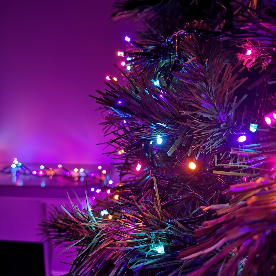 image 1 of 62.5m 5000 Rainbow LEDs Indoor Outdoor Cluster Christmas Lights with Timer