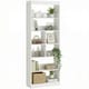 image 1 of HOMCOM Bookcase, 6-Tier Bookshelf with Anti-Tipping Design