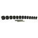 image 3 of 15pc 3/8" 1/2" Dr Bolt Nut Twist Socket Wheel Lock Nut Remover Extractor 9-27mm