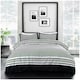 image 1 of Meander Greek Printed Duvet Cover Set Reversible Polycotton Beddings Black | Single