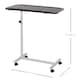 image 3 of HOMCOM Height Adjustable Over Bed Table with Wheels, C Shaped Laptop Desk, Portable Hospital Bed Table for Living Room, Bedroom, Brown