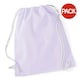 image 1 of Westford Mill Cotton Gymsac Bag - 12 Litres (Pack of 2) - Lavender/White - One Size | Purple | One Size