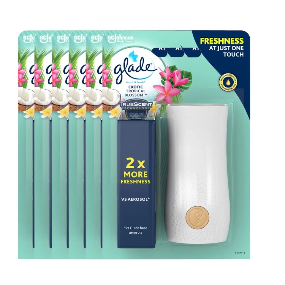 image 1 of Glade Touch & Fresh Holder Tropical Blossoms | Green | 1 - Green | 1