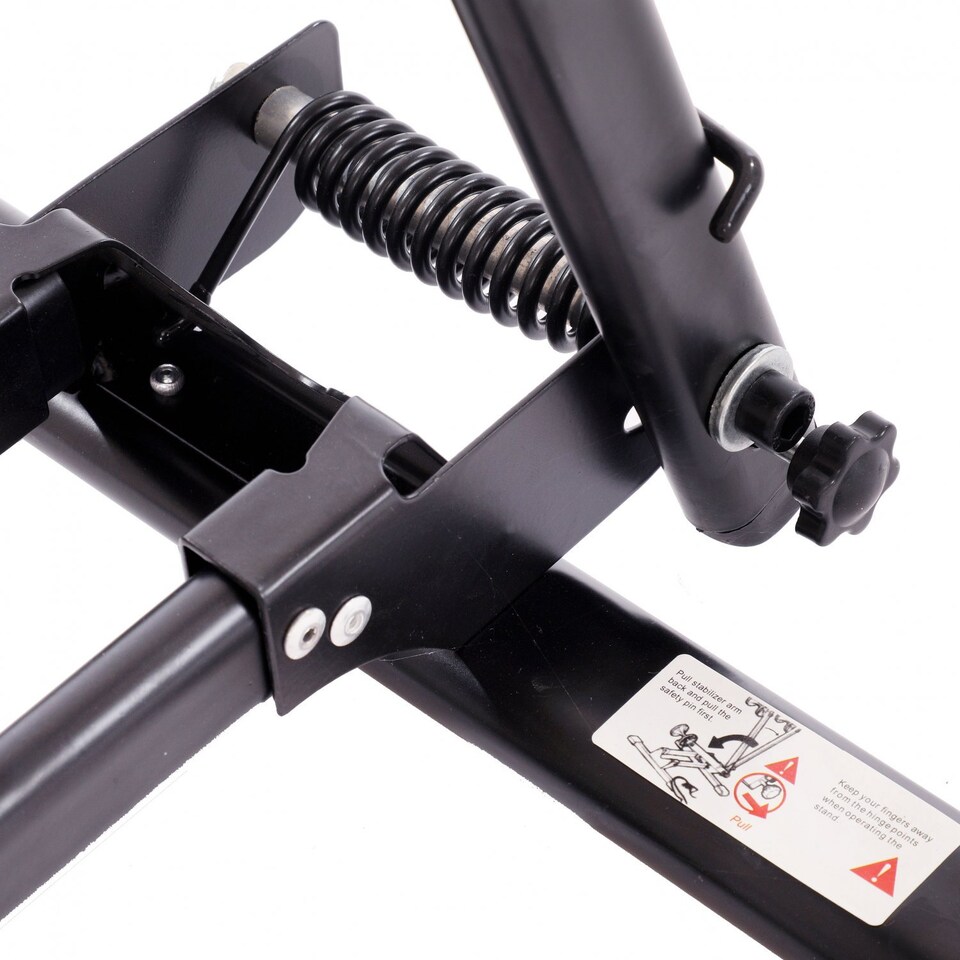 image 1 of Folding Bike Bicycle Floor Parking Stand Rack Holder