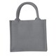 image 1 of Westford Mill Mini Jute Gift Bag - Graphite Grey - One Size