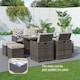 image 4 of Direct Wicker 9 Pieces Outdoor Rattan Garden Dining Table and Chair Set