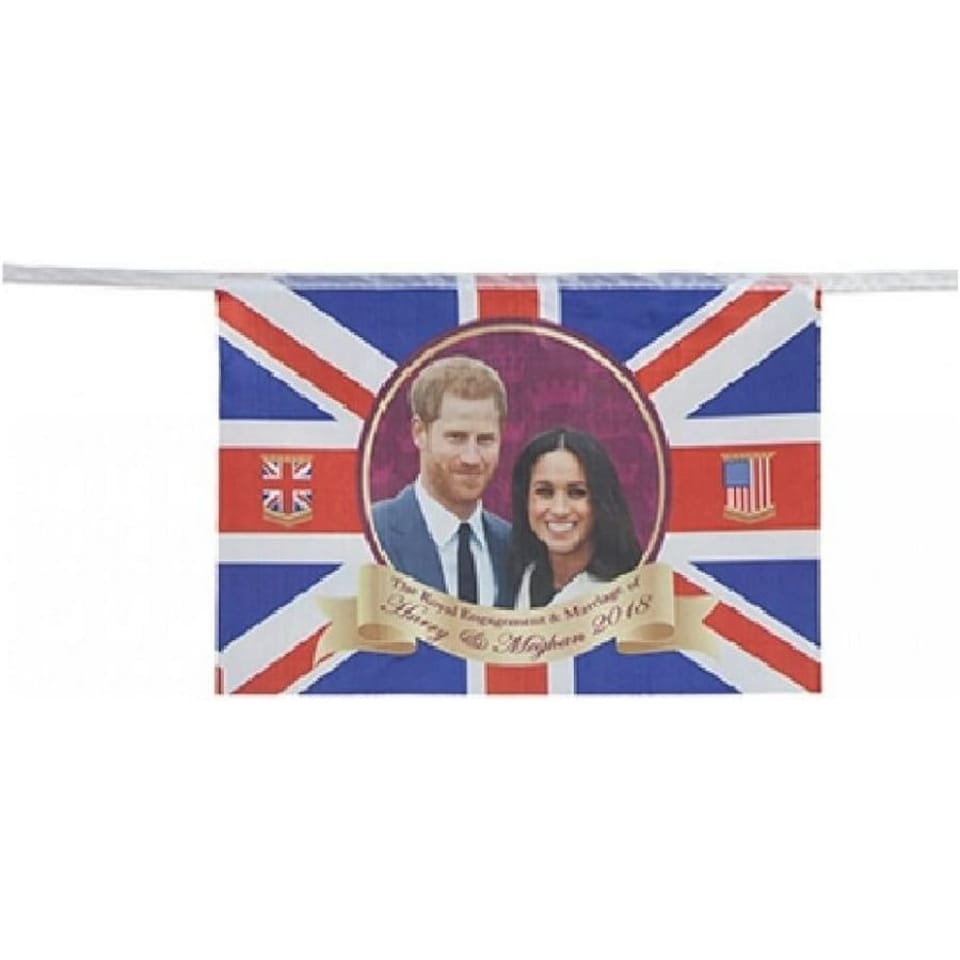 image 1 of PMS Harry Meghan Union Jack Bunting - Multicoloured - One Size