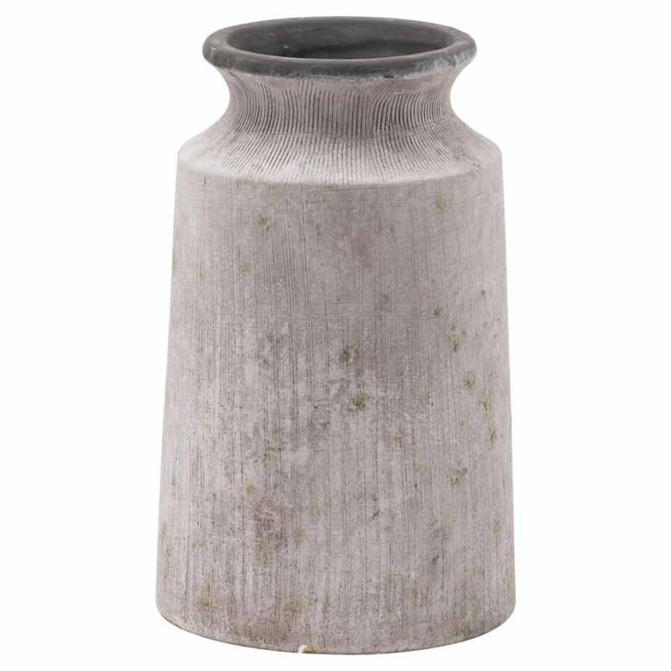 image 1 of Bloomville Urn Vase - Ceramic - L19 x W19 x H31 cm - Stone Grey