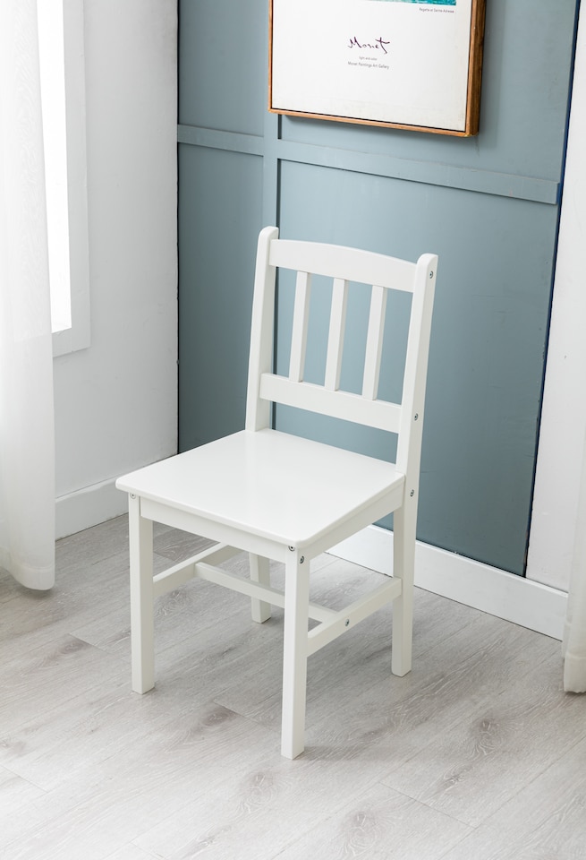 image 1 of Solid Wooden Kitchen Dining Table and 2 Chairs