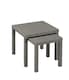 image 1 of URBNLIVING Square Wooden Nesting Stacking Tables Set Of 2 | Multi | Cedar Grey | 2