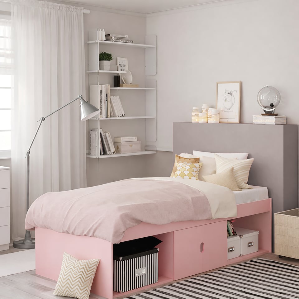 image 1 of Low Single 3ft Cabin Bed Frame, Pink