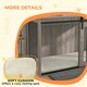 image 6 of PawHut Dog Crate Furniture with Removable Cushion - Walnut Brown