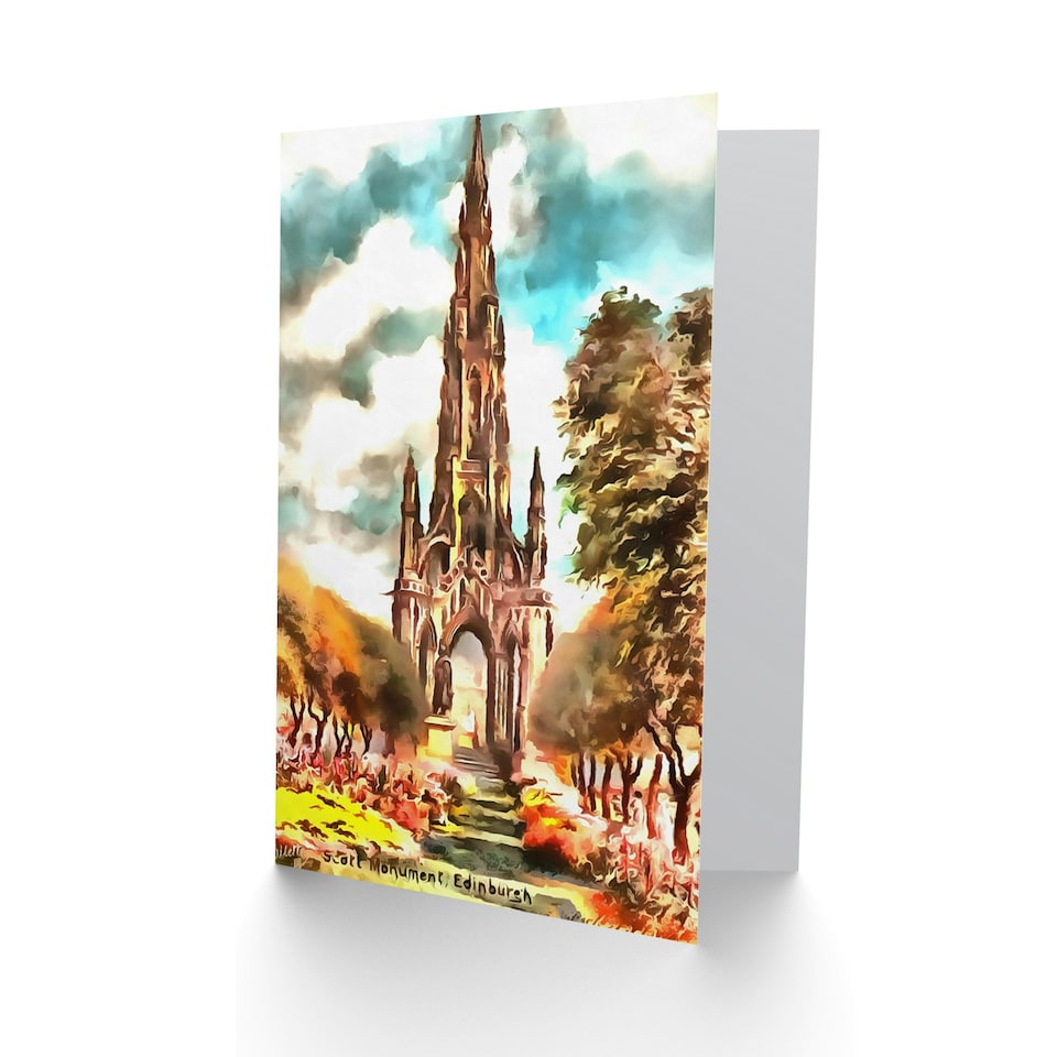 image 1 of Scott Monument Edinburgh Birthday Card
