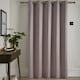 image 3 of Fusion Strata Eyelet Single Panel Door Curtain Blush