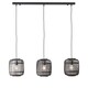 image 1 of Mathias Bar Pendant Ceiling Lamp, Dark Bamboo, Plywood With Matt Black Paint