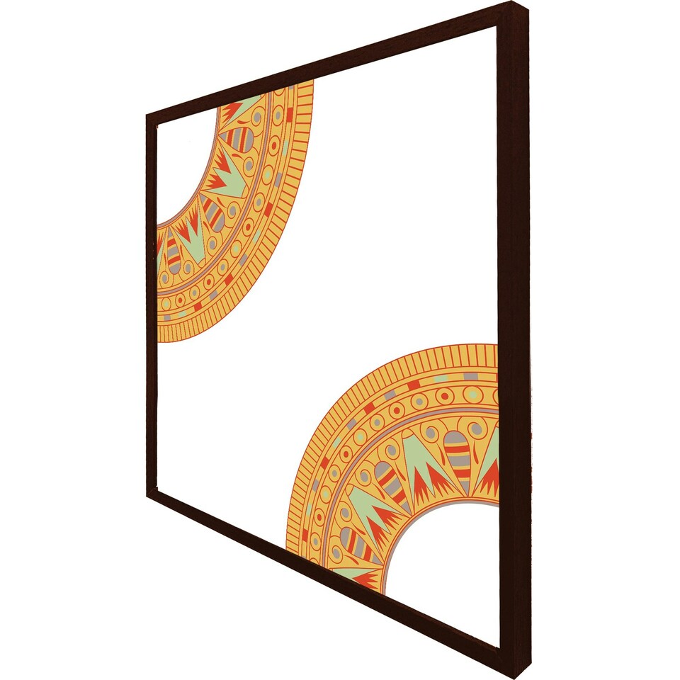 image 1 of Egyptian hieroglyphs (Picture Frame) White | L