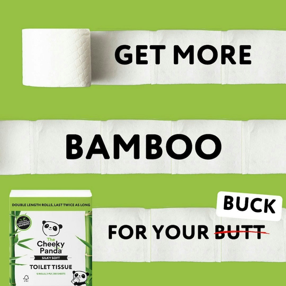 image 1 of Double-Length Bamboo Toilet Paper White | Size: 48 Rolls
