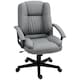 image 1 of HOMCOM Swivel Executive Office Chair Mid Back Chair w/ Arm, Grey