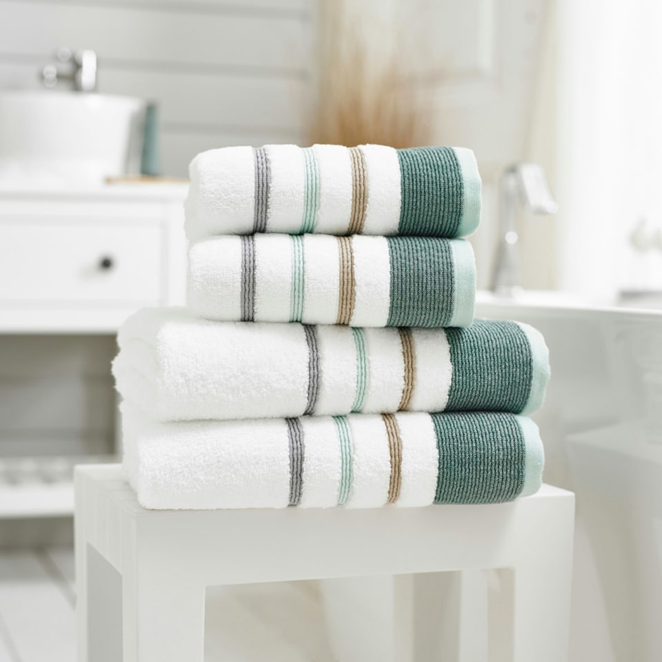 image 1 of Portland Ultrasoft Modern Cotton Rich Absorbent Towels Green | Seagrass | Hand towel