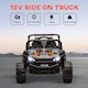 image 3 of AIYAPLAY Kids Ride on Car, 12V Electric Truck w/ Horn, Lights, USB, Black