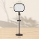 image 5 of HOMCOM Selfie Light for Video Conference Lighting, Dimmable Desk Lamp with Stand Phone Holder, 5 Colour Modes & 10 Brightness Levels, Memory Function for Home Office, Recording, Video Calls, Black | Black