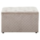 image 1 of Interiors by Premier Square Mink Velvet Ottoman Brown