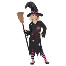 Cinder Witch Girls Fancy Dress Costume Toddler Age 3-4