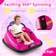 image 5 of COSTWAY Kids Ride-On Bumper Car 12V Electric Car Pink