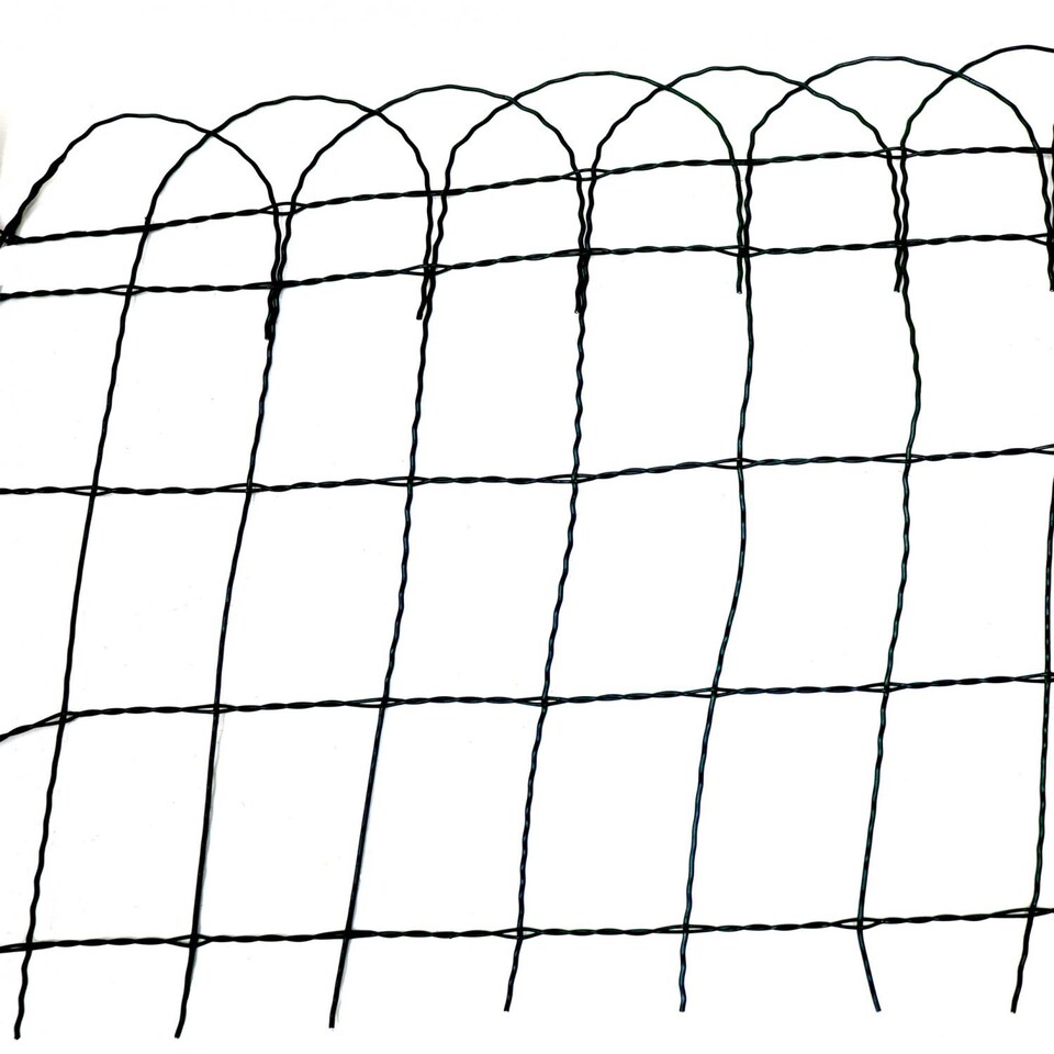 image 1 of 10m x 650mm Garden Lawn Border Edging Fencing PVC Coated Wire