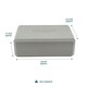 image 5 of Myga Pair of Foam Yoga Blocks - Grey