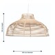 image 5 of Katrina - Rattan Dome Pendant Lightshade | Cream | Large | 1