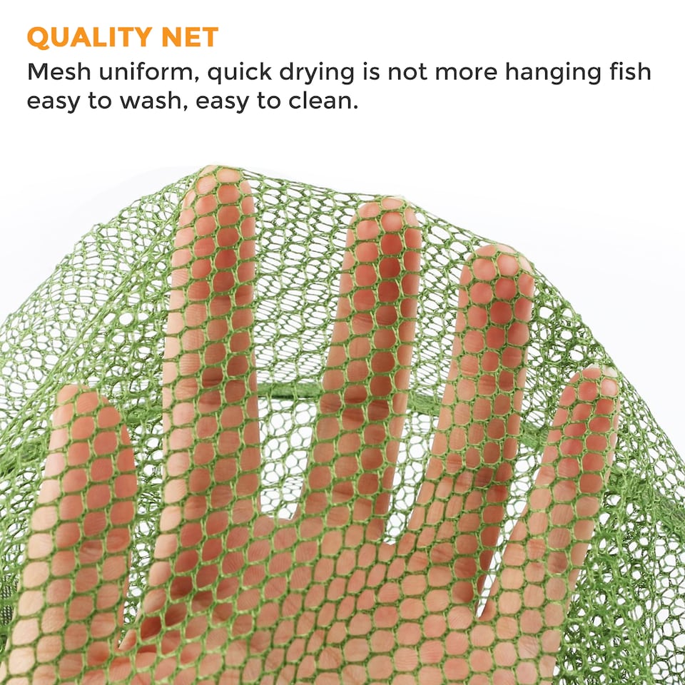 image 1 of 2pc Collapsible Fishing Mesh Traps Folding Fish, Crab & Crabbing Nets Basket