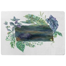 Green Leaves Board (Rug) Green | Large: 140x200cm