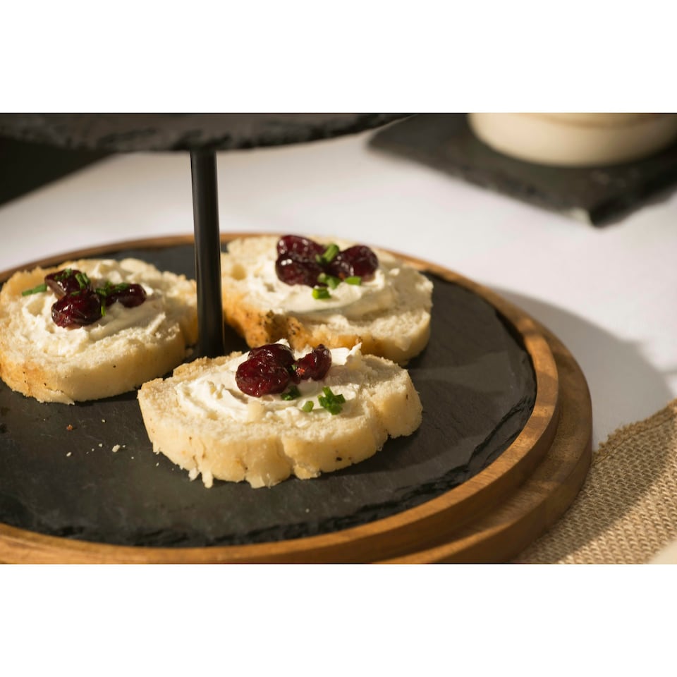 image 1 of Artesà Appetiser Two-Tier Serving Stand Dome