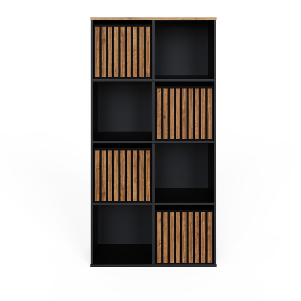 image 1 of Kube 2x4 Shelf Storage Cube | Multi | Walnut