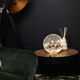 image 3 of 20cm Battery Operated Twinkling Warm White LED Crackle Effect Ball Christmas Decoration with Gonks